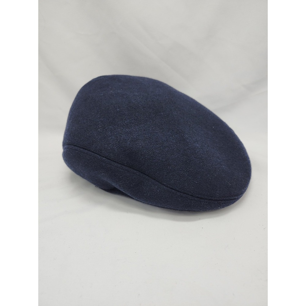 Vintage Ethos Navy Wool Newsboy Cabbie Hat Cap Men's X Large
